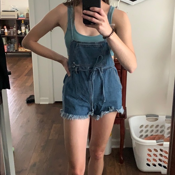 Jean short overalls - Picture 1 of 4